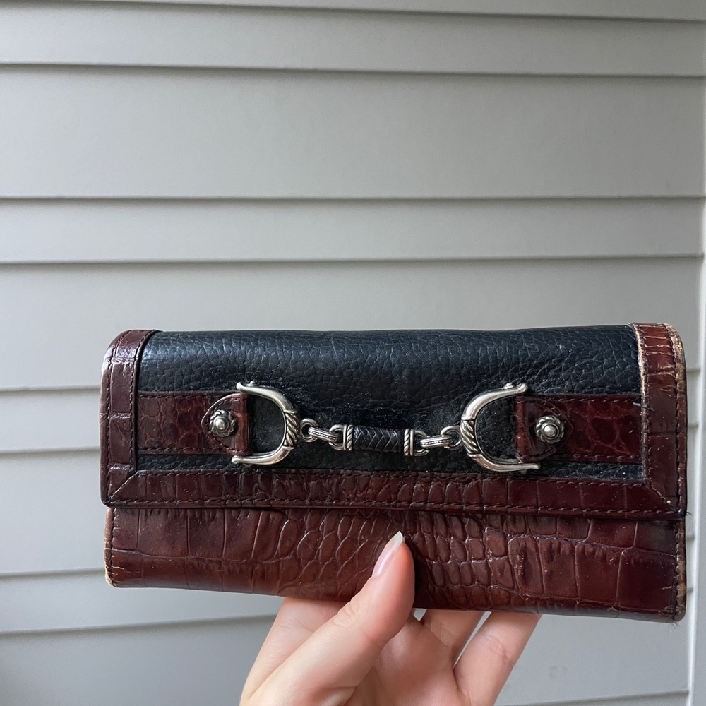 Brighton Black and Brown Leather wallet